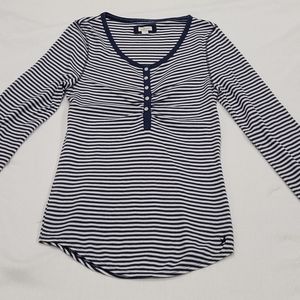 Aerie long sleeved striped shirt